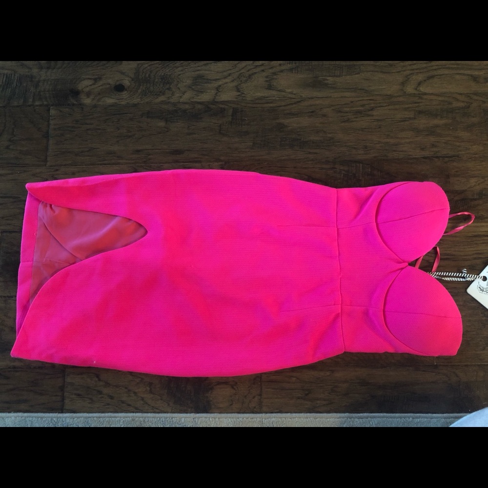 Hot pink dress